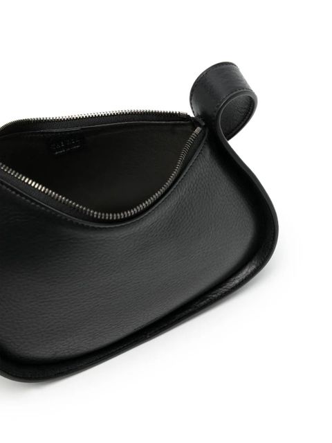 The Row Half Moon leather shoulder bag - Black