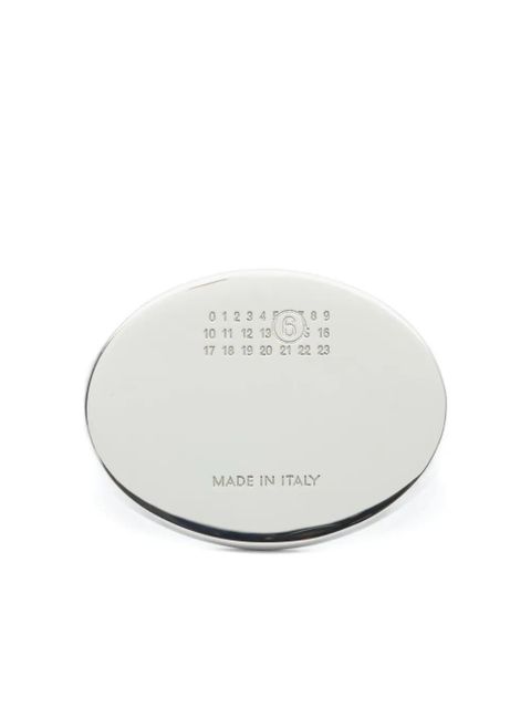 MM6 Maison Margiela oval-shaped ring - Silver - zdjęcie produktu nr 1