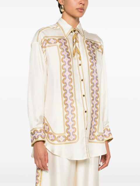 ZIMMERMANN Luna Retro shirt - Neutrals