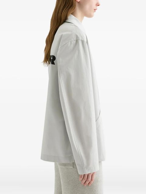 Jil Sander logo-print cotton taffeta jacket - Grey - zdjęcie produktu nr 2