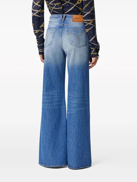 Versace Medusa 95 mid-rise flared jeans - Blue