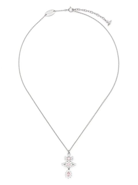 Vivienne Westwood crystal-embellished necklace - Silver - zdjęcie produktu nr 1