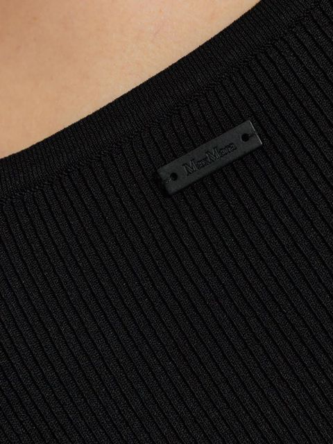 Max Mara ribbed vest top - Black