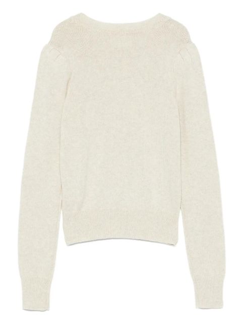 MARANT ÉTOILE long-sleeve logo sweater - Neutrals - zdjęcie produktu nr 2