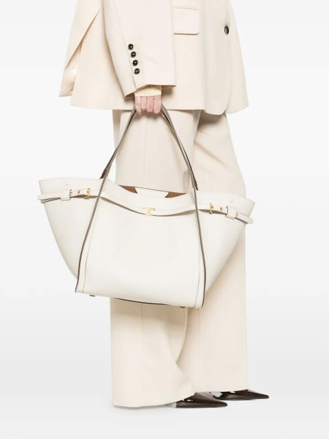 Tod's leather buckle tote bag - White - zdjęcie produktu nr 2