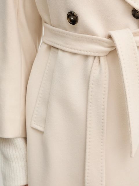 Weekend Max Mara płaszcz wełniany RESINA kolor beżowy 2525016102600