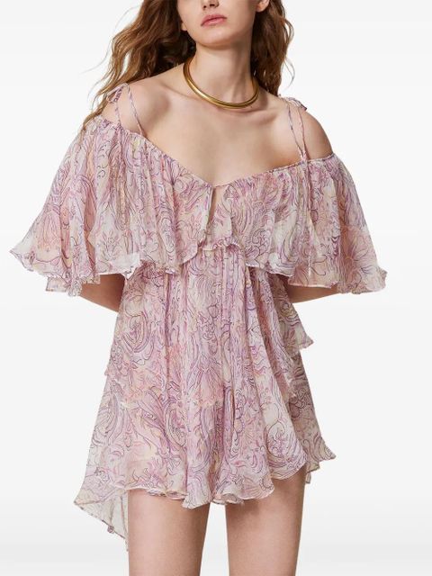 TWINSET ruffled mini dress - Pink - zdjęcie produktu nr 2