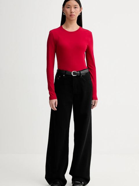 Marc O'Polo longsleeve bawełniany kolor czerwony 5000007488