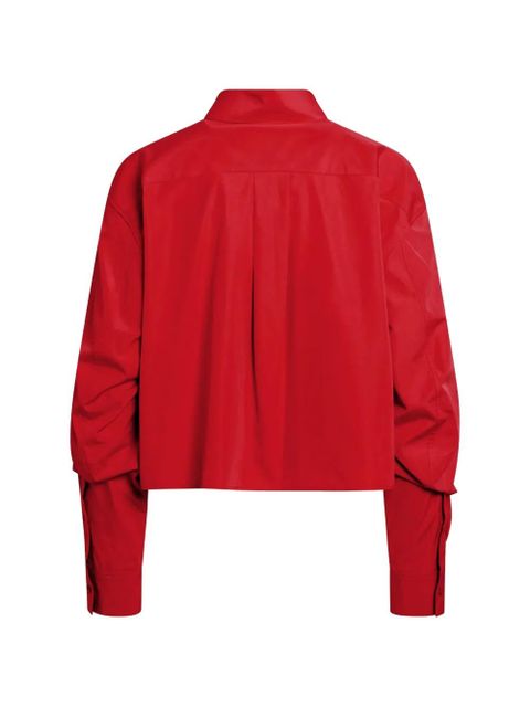 LOEWE crop logo shirt - Red - zdjęcie produktu nr 2