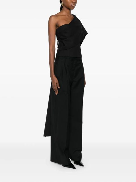 Róhe one-shoulder blouse - Black