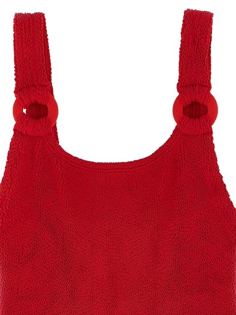 Hunza G Domino crinkle swimsuit - Red