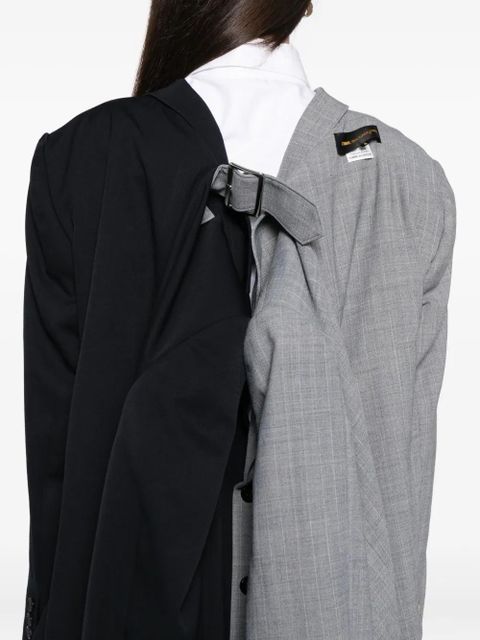 Comme Des Garçons checked jacket - Grey