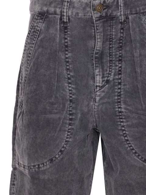 MARANT ÉTOILE Onyta patch-pocket corduroy trousers - Black