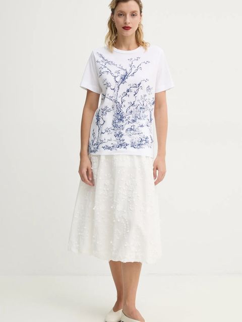 MUNTHE t-shirt bawełniany FEDELIO - zdjęcie produktu nr 2