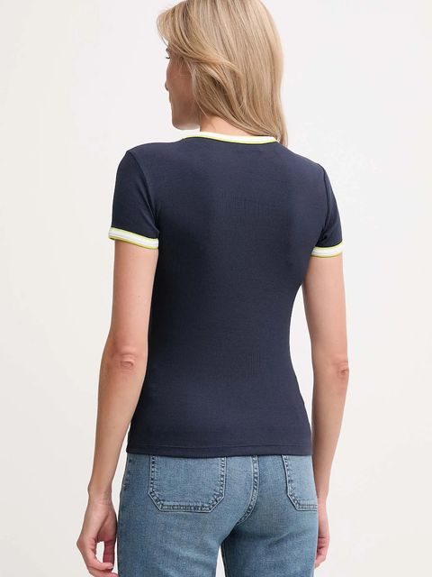 Calvin Klein Jeans t-shirt damski kolor granatowy LV047D201G