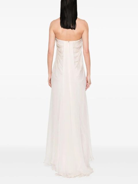 Alexander McQueen draped maxi dress - Pink