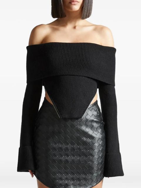 Manière De Voir zip-detail sweater - Black