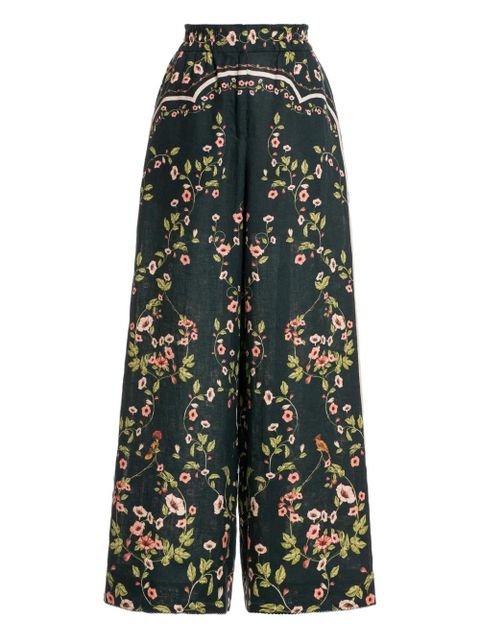 Agua By Agua Bendita floral-print trousers - Green - zdjęcie produktu nr 1