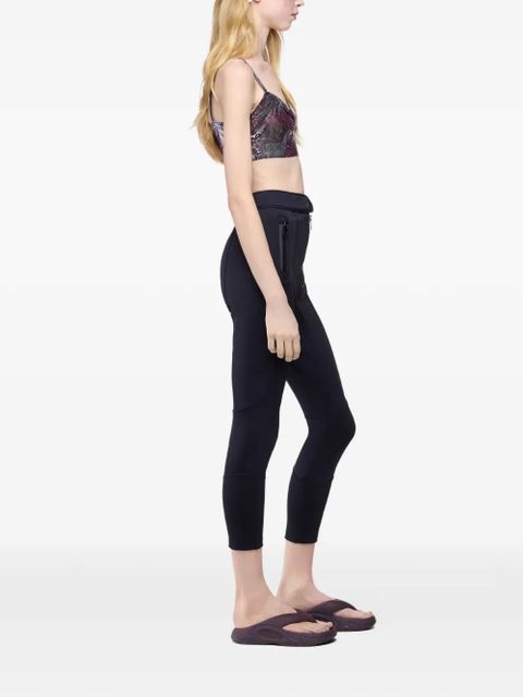 Rabanne zip-pocket capri trousers - Black