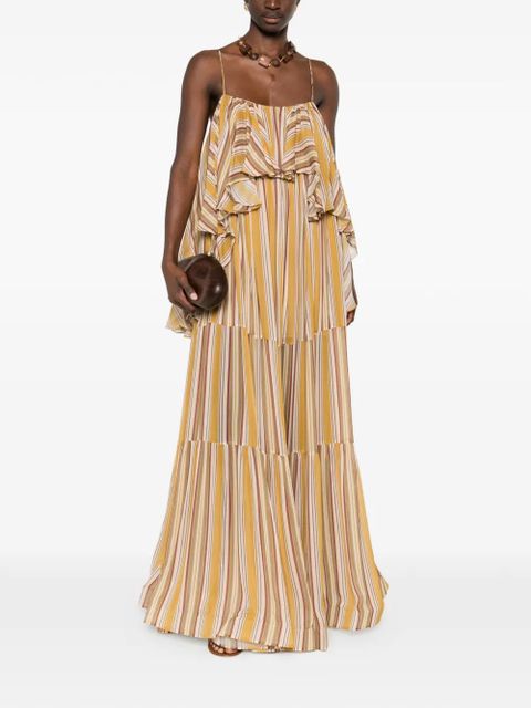 ZIMMERMANN Rebellion ruffled striped maxi dress - Yellow - zdjęcie produktu nr 2