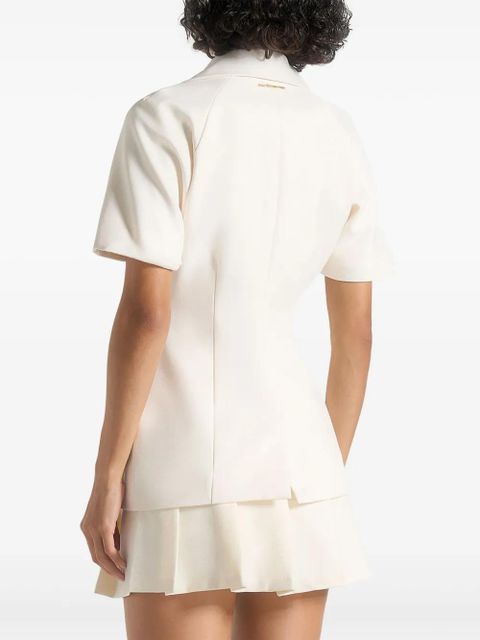 Manière De Voir Malika short-sleeve blazer - Neutrals