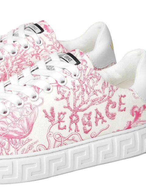 Versace Underwater Barocco Greca sneakers - White