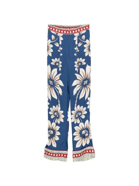FARM Rio Luna floral trousers - Blue - zdjęcie produktu nr 1