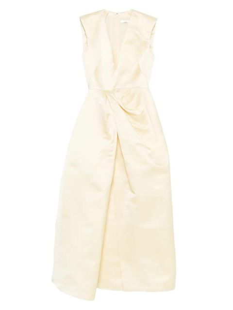 Givenchy V-neck twisted dress - Neutrals - zdjęcie produktu nr 1