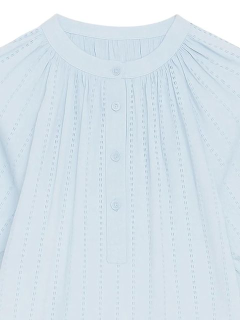 Ulla Johnson Faye puff-sleeve top - Blue - zdjęcie produktu nr 2