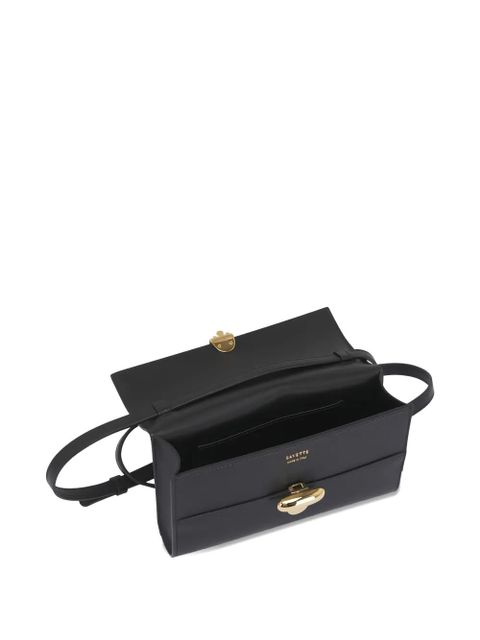 Savette mini Symmetry leather crossbody bag - Black