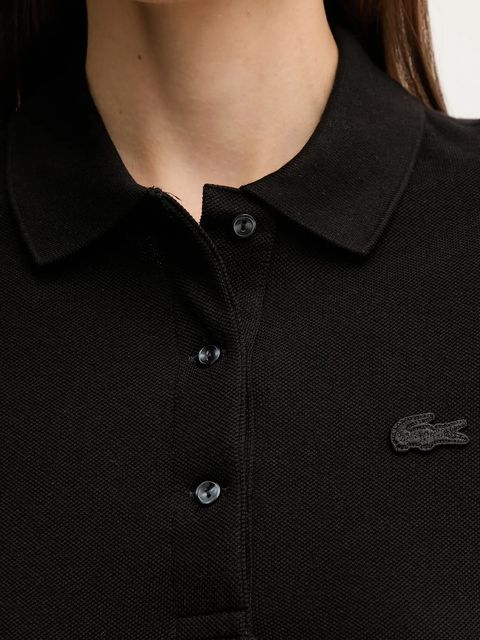 Lacoste t-shirt bawełniany kolor czarny