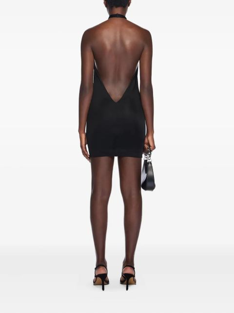 Off-White Fluid Jer backless mini dress - Black