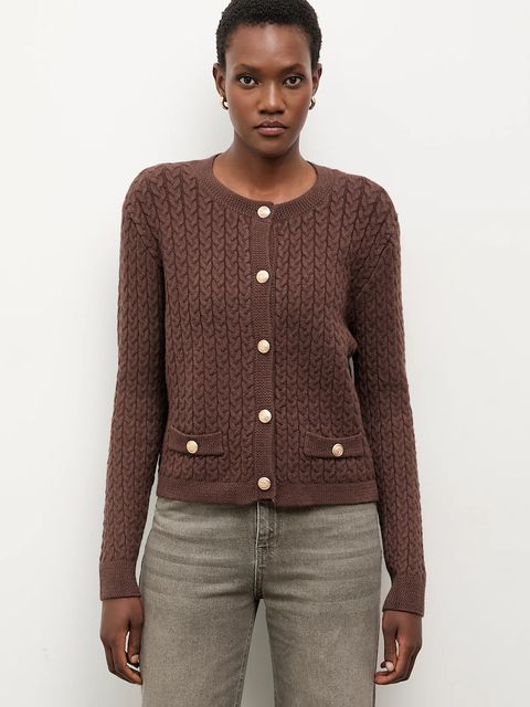 Answear.LAB kardigan damski kolor brązowy - zdjęcie produktu nr 2