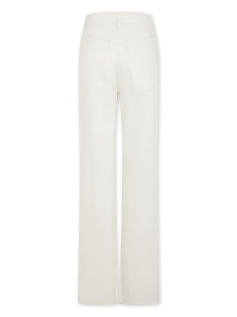 Rabanne paillette-embellished flared jeans - White