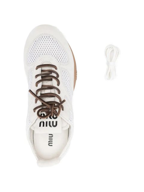 Miu Miu panelled sneakers - White