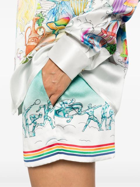 Casablanca La Deesse Du Stade shorts - Blue