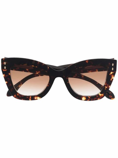 Isabel Marant Eyewear tortoise-shell effect sunglasses - Brown - zdjęcie produktu nr 1