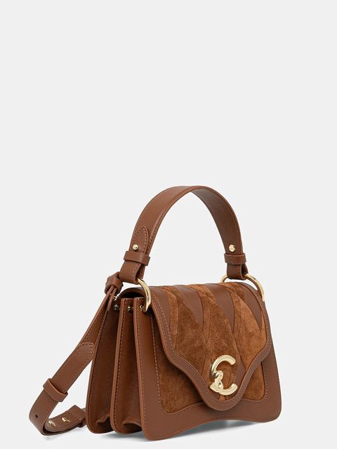 Coccinelle torebka skórzana kolor brązowy E1.T1S.18.02.01