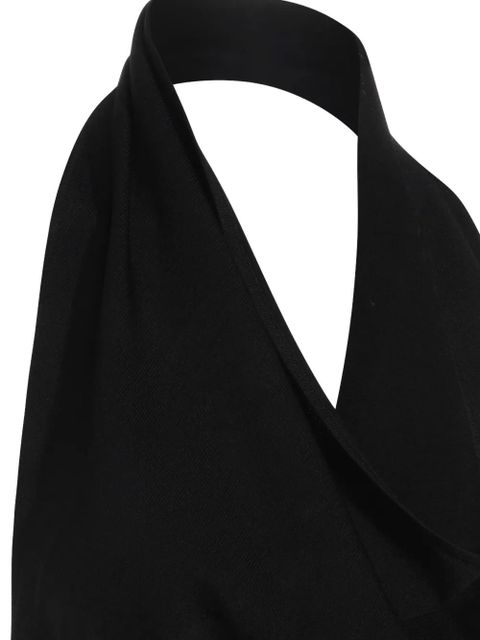 Aya Muse halterneck cowl dress - Black