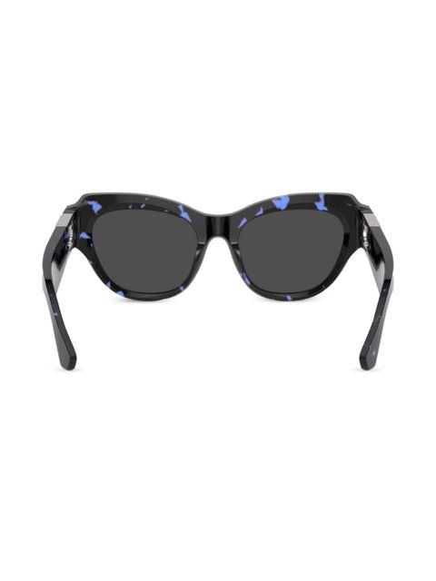 Burberry Eyewear rose monogram cat-eye sunglasses - Blue