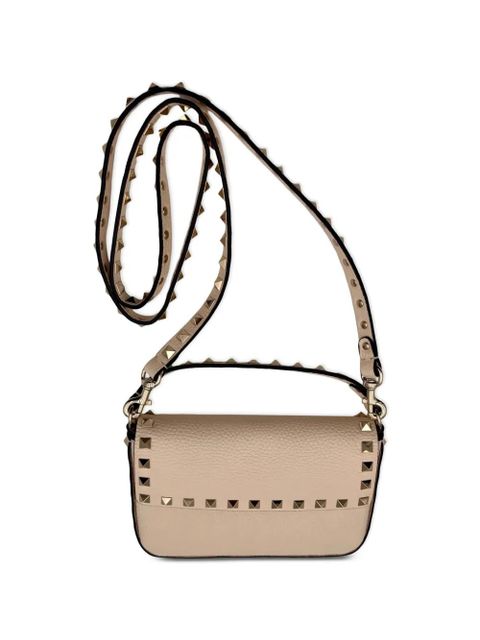 Valentino Garavani Rockstud grainy bag - Neutrals