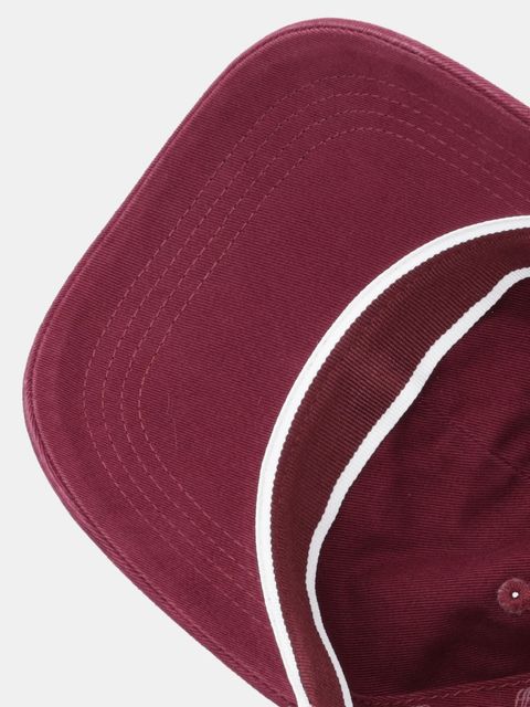 Tommy Hilfiger czapka z daszkiem bawełniana kolor bordowy AW0AW17987