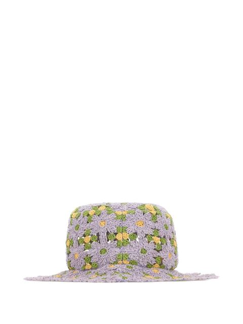 FENDI embroidered crochet bucket hat - Purple - zdjęcie produktu nr 2