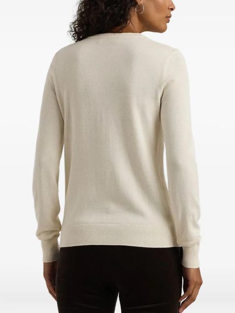 Lauren Ralph Lauren crew-neck long-sleeve sweater - Neutrals