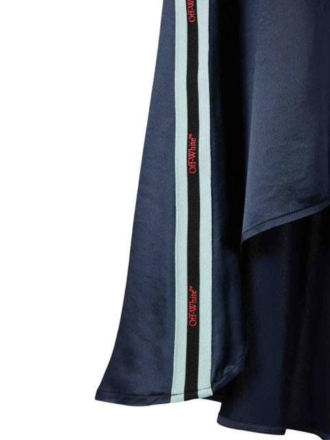 Off-White backless satin midi dress - Blue