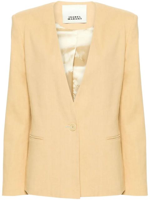 ISABEL MARANT Manzil single-breasted blazer - Yellow - zdjęcie produktu nr 1