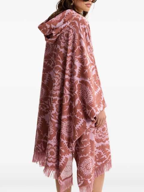 Essentiel Antwerp floral-jacquard fringed dress - Pink