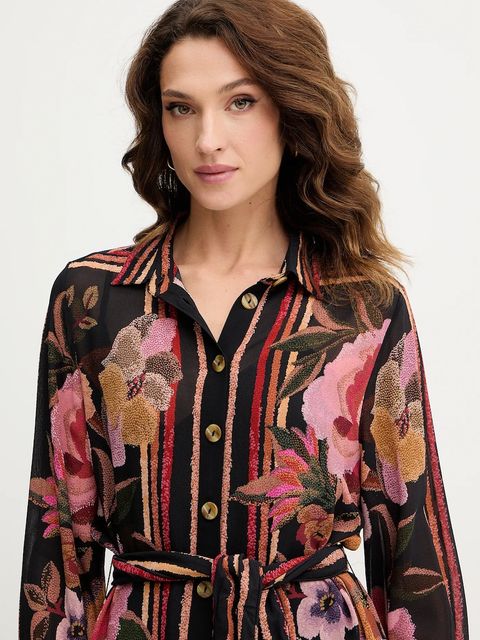 Farm Rio sukienka kolor czarny mini prosta 340071 - zdjęcie produktu nr 2