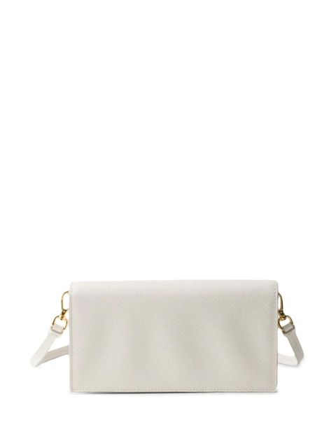 Prada triangle-logo leather mini bag - White - zdjęcie produktu nr 2