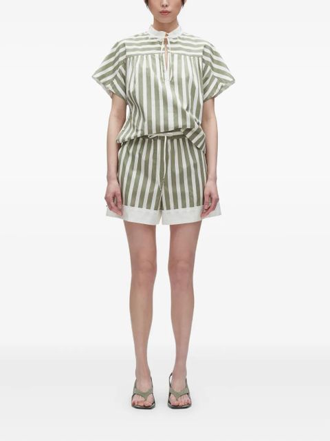 3.1 Phillip Lim striped drawstring shorts - Green - zdjęcie produktu nr 2